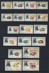 Ajman Sc #1-18: Fauna, 1964 CTO. CV $11.25