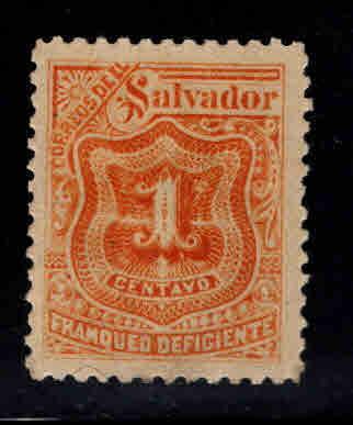 El Salvador Scot J49 MNG postage due stamp