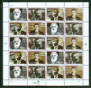 SCOTT  3061-64  PIONEERES OF COMMUNICATION  32¢  SHEET OF 20  MNH