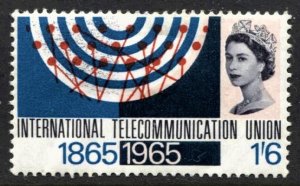 STAMP STATION PERTH Great Britain #443 QEII World Telecomm. Stations MLH