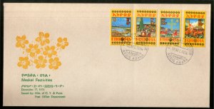 Ethiopia 1974 Meskel Festivities Sc 716-19 FDC # 18621