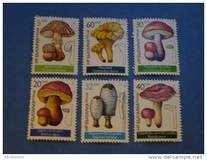 Bulgaria 1987 Fungi Mushroom flora Plants  Nature Stamps CTO used Mi 3546-3551