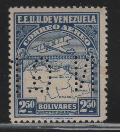 VENEZUELA, C13, GN, MNH, AIRPLANE AND MAP