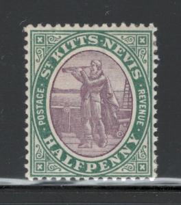 St. Kitts-Nevis 1903 Columbus Looking for Land 1/2p Scott # 1 MH