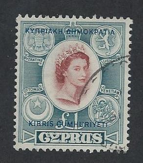 CYPRUS SC# 197 F-VF U 1960