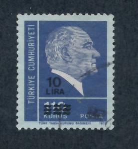 Turkey 1981 Scott 2180 used - 10 l on 110k, Kemal Ataturk 