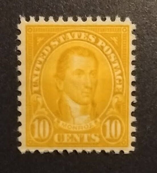 US Scott 642 10c Jefferson MNH VF OG P11x10.5 Orange 1927