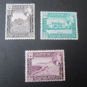 Aden 1964 Sc 39-41 set MNH