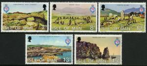 Isle of Man 163-167, MI 159-163,MNH. Royal Geographical Society 150th anniv.1980