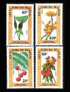 Senegal MNH 798-801 Indigenous Flowers 1988