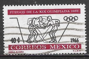 Mexico 975: 40c Wrestling, used, VF