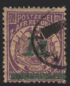 Transvaal Sc#163 Used - Double Surcharge