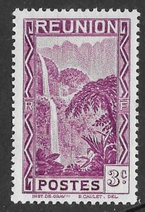 France-Reunion # 128   3c Waterfall  (1) Unused VF