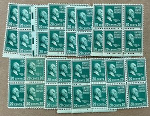 825 James A. Garfield, Prexie Series 20 cent VF MNH FV $10.00 issued 1938