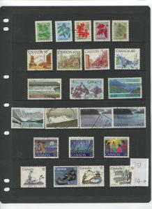 Canada Collection from 1870 to 1976 M/U Cat. Value $675