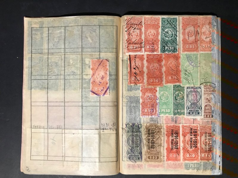 Uruguay Revenue Stamps Mint/Used 1896-1911 (1400 Stamps)