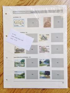 IRELAND:  8 Sealed Album Page Packages & Binder; 1986-1994 Irish Post