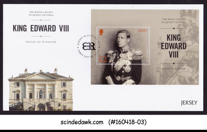 JERSEY - 2017 KING EDWARD VIII - HOUSE OF WINDSOR - MIN/SHT - FDC