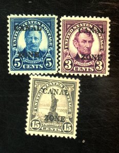 CANAL ZONE #85-6 90 MINT FVF OG HR Cat $15