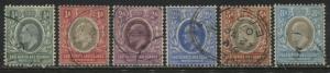 East Africa & Uganda Protectorates KEVII 1904-07 various1/2 anna to 8 annas used