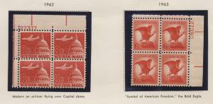 C64  C67  MNH plate blocks