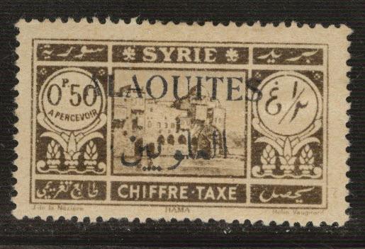 Alaouites Scott J6  MH* 1925 postage due