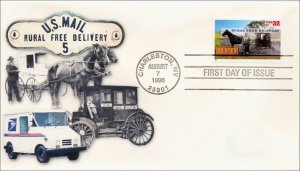 SC 3090-1, 1996, Rural Free Delivery,  FDC, Add On Cachet,  AO-3090