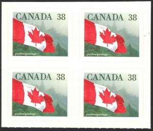 Canada Sc# 1191 MNH block/4 1989 38c Flag Over Forest