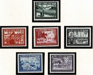 Germany 1941 Sc.#B151A-158A MNH,  Comradeship block of the German Reichspost