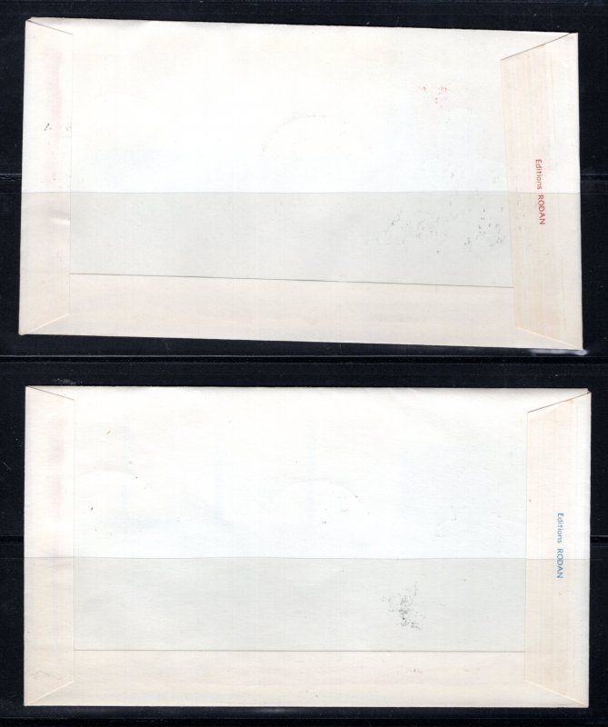 Congo Democratic Republic  2FDCs #417-424 Hammerskjold VF  1962   ...   7602876