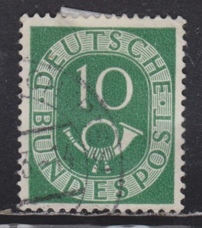 Germany 675 Post Horn 10pf 1951