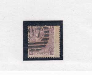 GB # 50 VF-6p DULL VIOLET WING MARGIN COPY NICE CANCEL CAT VALUE $92.50