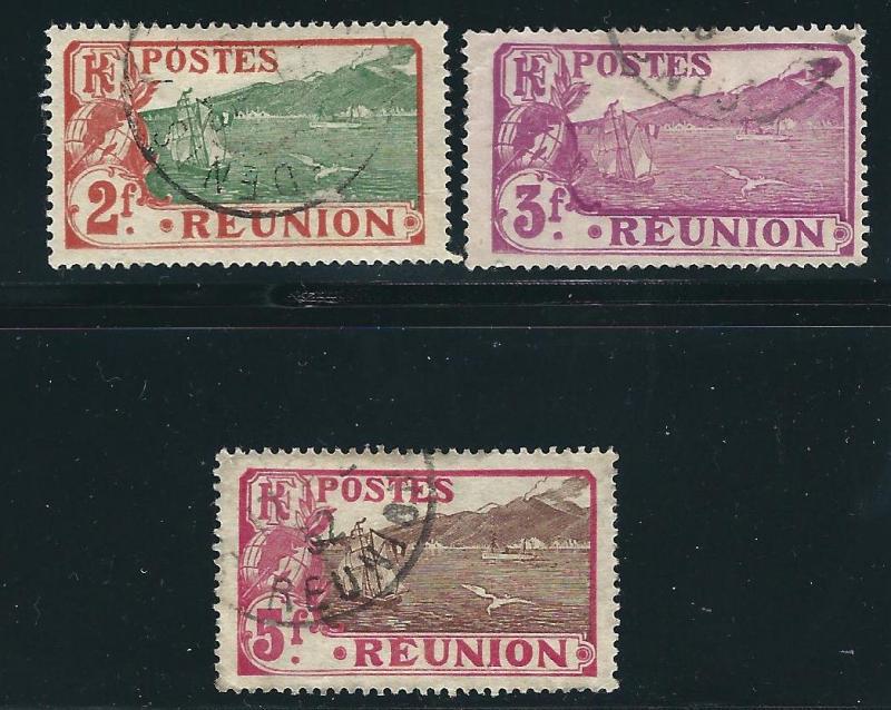 Reunion 96-98 Y&T 70, 71, 118 Used F/VF 1907-30 SCV $20.50