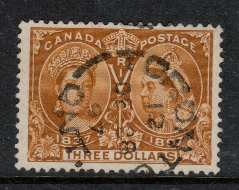 Canada #63 Extra fine Used With Dec 28 1897 Superb CDS Cancel **With Cert.**