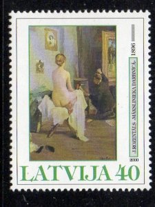 Latvia Sc 502 2000 Nude by Rozentals stamp mint NH