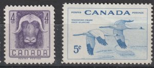 Canada Scott# 352-3 1955 VF MNH