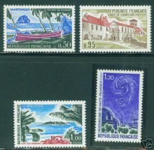 FRANCE Scott 1278-81 MNH** Tourism Stamp Set 1970