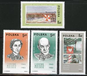 Poland Scott 2588-91 MNH** 1983 I set