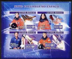 Guinea - Bissau 2007 Space Shuttle Columbia imperf sheetl...