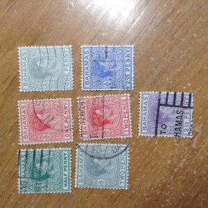 Bahamas  #  100-101A/103-103B/104-104A  used