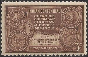 # 972 MINT NEVER HINGED INDIAN CENTENNIAL