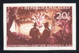 Malagasy Republic #356, 1964 Boy Scouts, imperf. single, never hinged