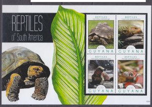 2012 Guyana 8290-8293KL Turtles 10,50 €
