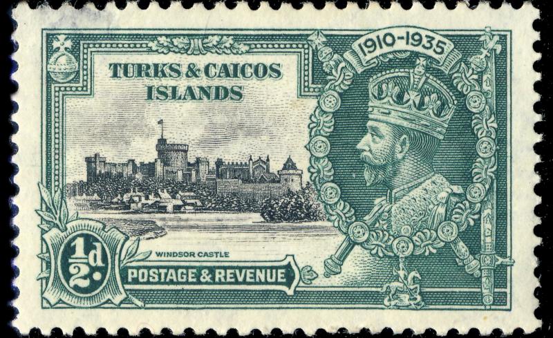 TURK & CAICOS - 1935 - SG 187 1/2d KGV Silver Jubilee - MINT*