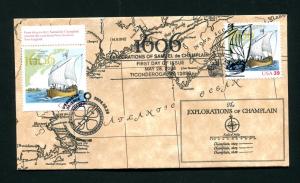 Sc. 4073-74 Champlain Joint Issue FDC - FM 1