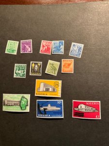 Stamps Nigeria Scott #101-13 hinged