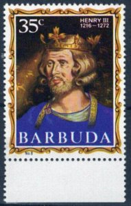 ZAYIX Barbuda 50 MNH Henry III English Monarchs Royalty 062723S66