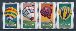 [116554] Aitutaki 1983 Aviation First balloon flight  MNH