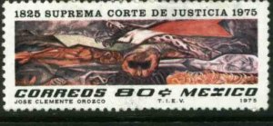 MEXICO 1142, 80¢ Sesquicentennial of Supreme Court - Mural by Orozco MNH. VF.