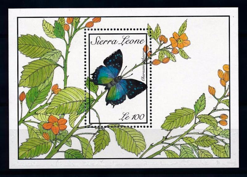 [70609] Sierra Leone 1989 Insects Butterflies Souvenir Sheet MNH